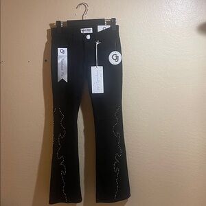 GOGO Elegant Black Boot Cut Jeans size 1/25